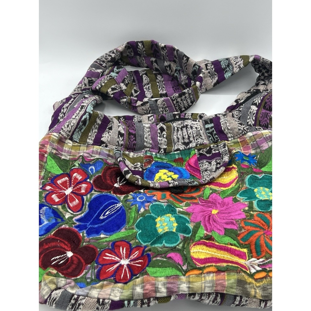 Handmade Guatemalan Shoulder Bag Handloom Ethnic Boho Woven Artisan Purse